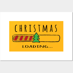 Christmas loading - Happy Christmas and a happy new year! - Available in stickers, clothing, etc Posters and Art